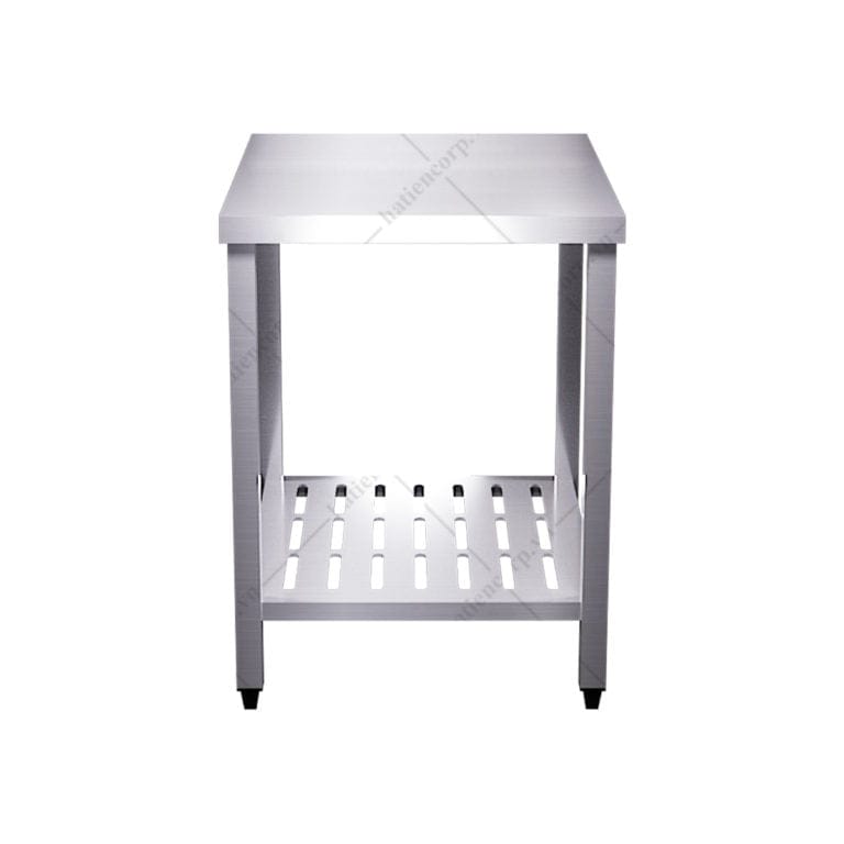 Bàn inox 2 tầng đột lỗ