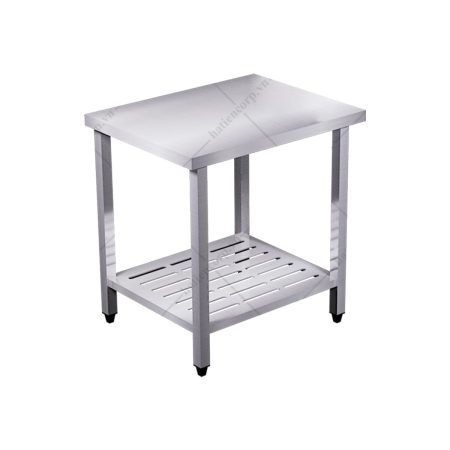 Bàn inox 2 tầng đột lỗ
