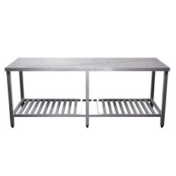 Bàn inox 2 tầng kệ thanh