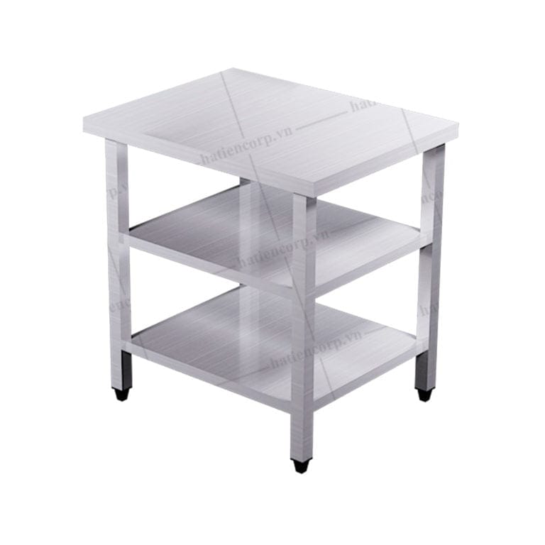 Bàn inox 3 tầng, kệ phẳng