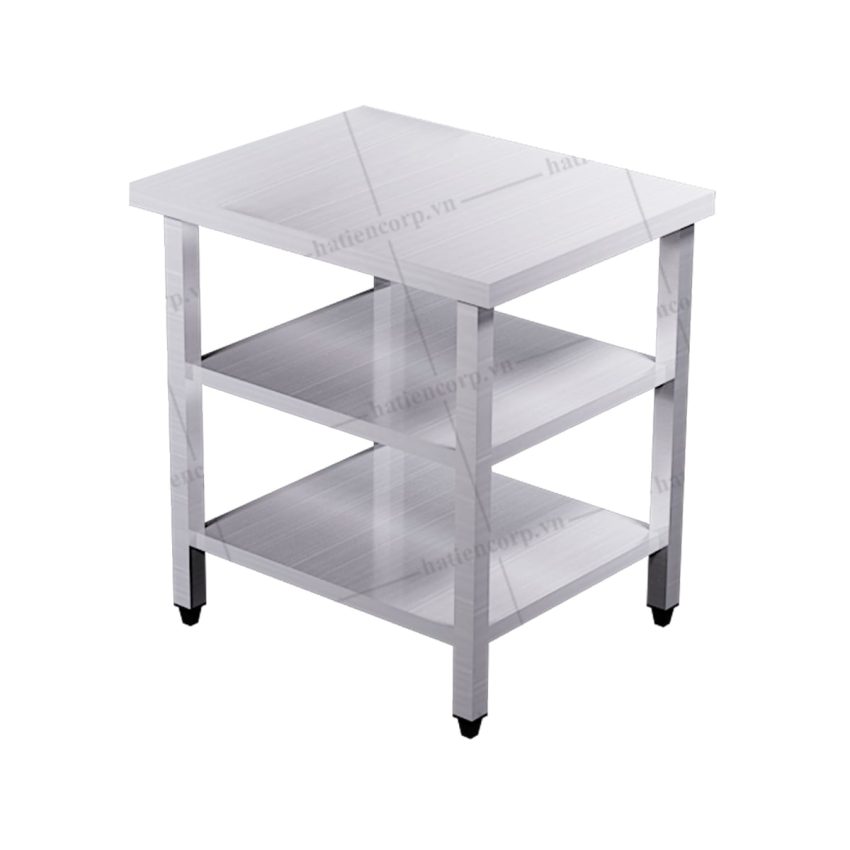 Bàn inox 3 tầng, kệ phẳng