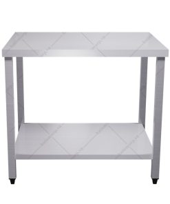 bàn inox 2 tầng, kệ phẳng dài 1m