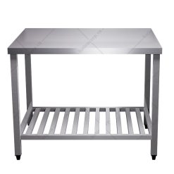 Bàn inox 2 tầng kệ thanh