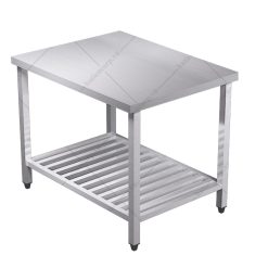 Bàn inox 2 tầng kệ thanh