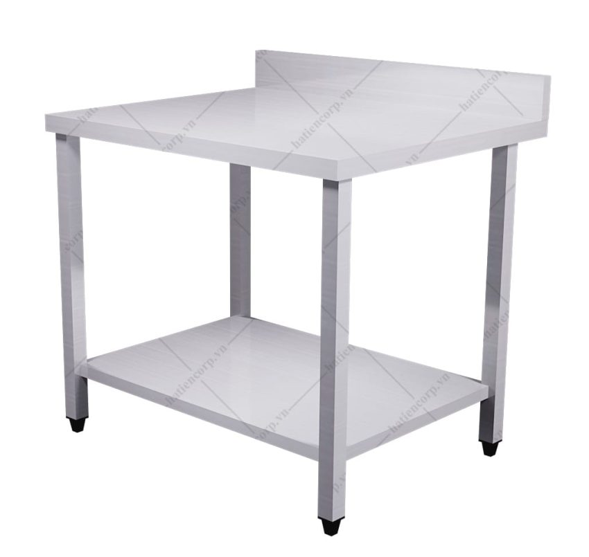 bàn inox 2 tầng