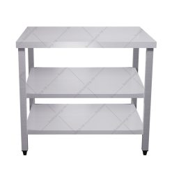 Bàn inox 3 tầng, kệ phẳng dài 1m