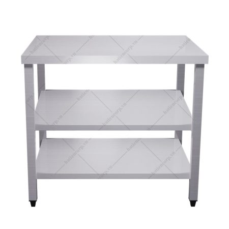Bàn inox 3 tầng, kệ phẳng dài 1m