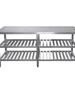 Bàn inox 3 tầng kệ thanh