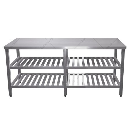 Bàn inox 3 tầng kệ thanh
