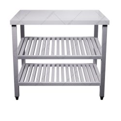 Bàn inox 3 tầng kệ thanh
