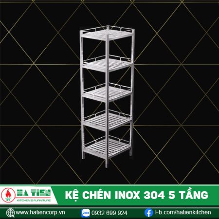 kệ inox 304 5 tầng