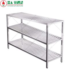 Kệ inox - Kệ thanh 3 tầng