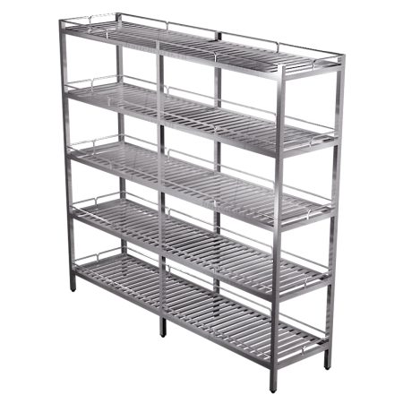 Kệ thanh 5 tầng có lan can viền