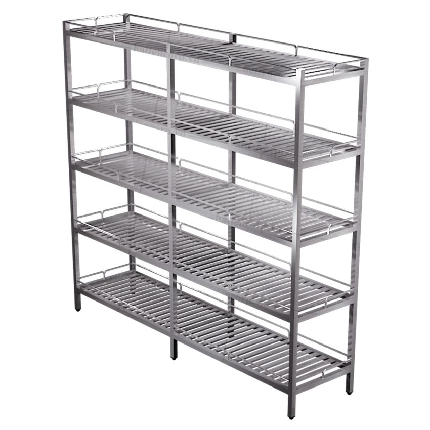 Kệ thanh 5 tầng có lan can viền