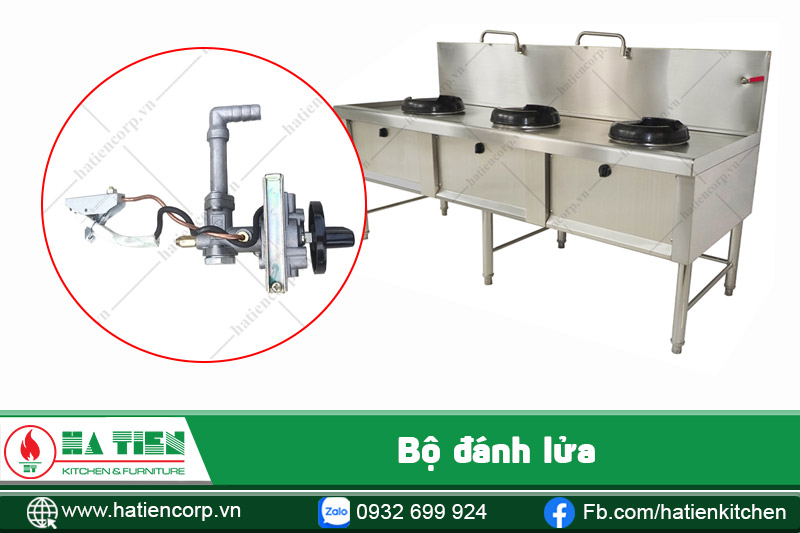 bộ đánh lửa của bếp á 3 họng