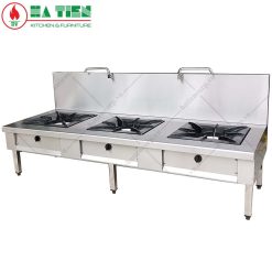 Bếp hầm 3 họng có thành