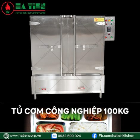 Tủ cơm công nghiệp 100kg - Tủ cơm điện