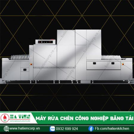 Máy rửa chén công nghiệp băng tải