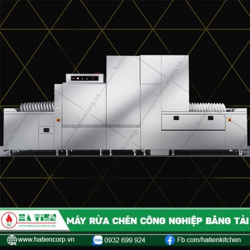 Máy rửa chén công nghiệp băng tải