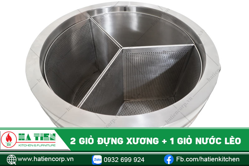 Giỏ đựng xương nồi hầm xương công nghiệp