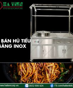 Xe bán hủ tiếu bằng inox
