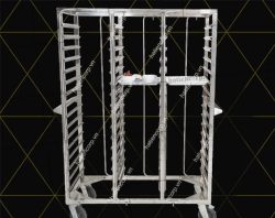 Xe đẩy khay cơm inox