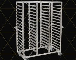 Xe đẩy khay inox