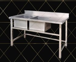 bồn rửa chén inox 2 ngăn 1