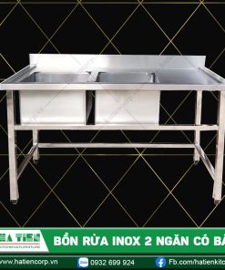 Bồn rửa chén inox 2 ngăn