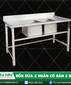 bồn rửa inox 2 ngăn 2