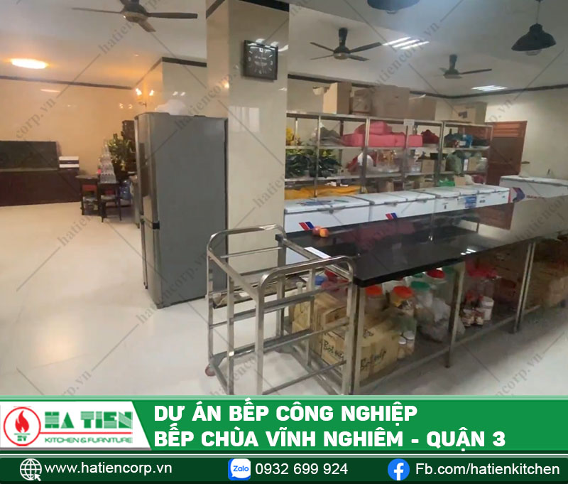 Dự án thiết kế và thi công bếp ăn công nghiệp Chùa Vĩnh Nghiêm