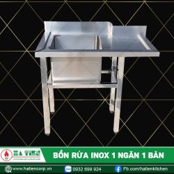 bồn rửa inox 1 ngăn 1 bàn
