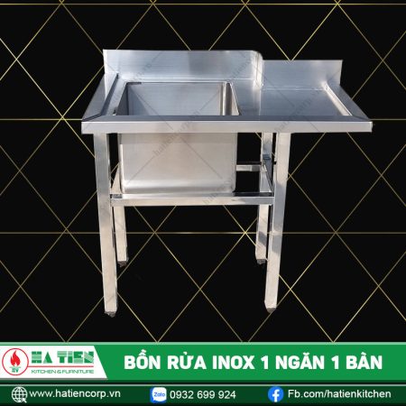 bồn rửa inox 1 ngăn 1 bàn