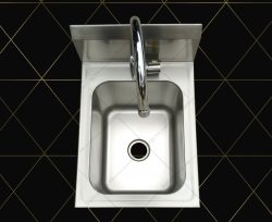bồn rửa tay inox treo tường 1