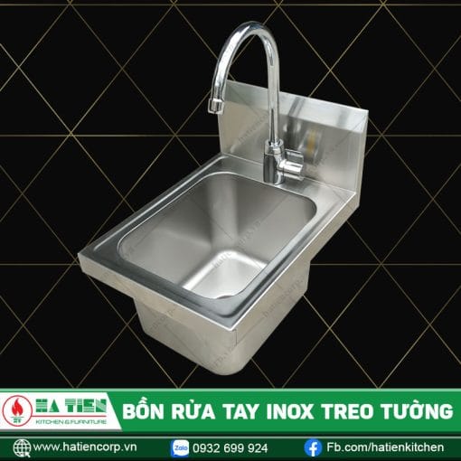 Bồn rửa tay inox treo tường