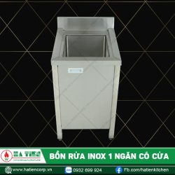 bồn rửa chén inox 304 1 ngăn có cửa