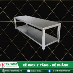 kệ inox 2 tầng 304 kệ phẳng