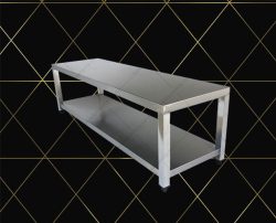 kệ inox 2 tầng 304 kệ phẳng