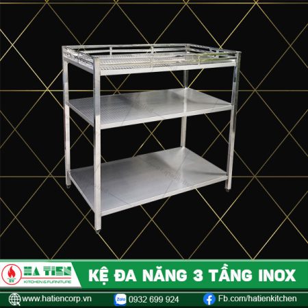 kệ đa năng 3 tầng inox