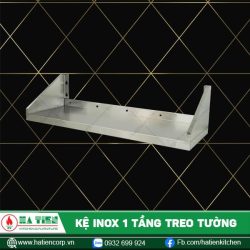 kệ inox 1 tầng treo tường