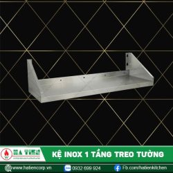 kệ inox 1 tầng treo tường, kệ phẳng