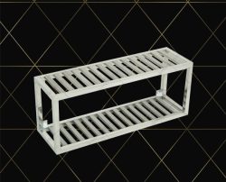 kệ inox 2 tầng treo tường 1