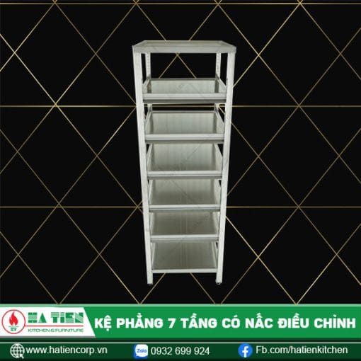 kệ inox công nghiệp 7 tầng