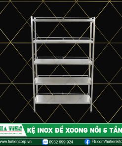 kệ inox để xoong nồi
