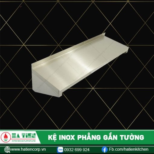 kệ inox gắn tường một tầng