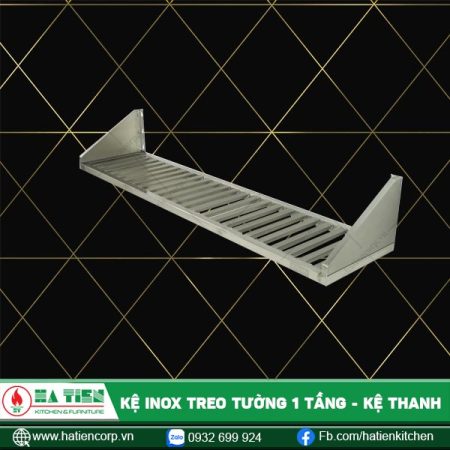 kệ inox treo tường 1 tầng kệ thanh