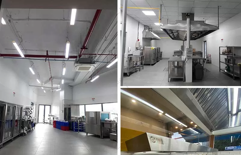 Bếp nhà hàng thường sử dụng ánh sáng trắng