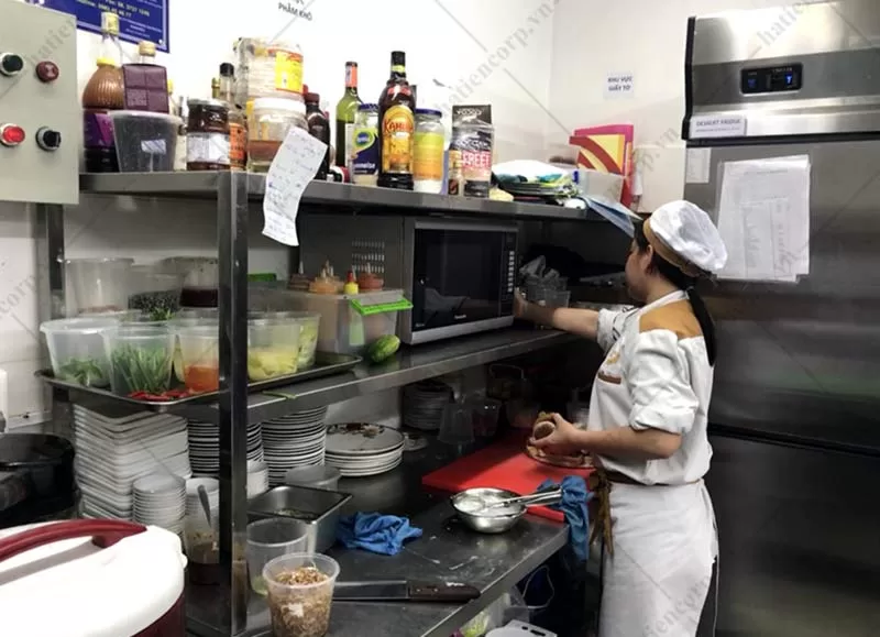 Khu vực chuẩn bị đồ ăn