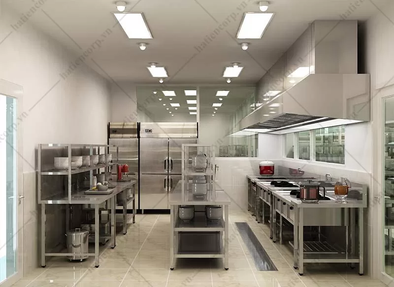 Chất liệu inox 304 sáng bóng và an toàn