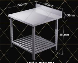 bàn inox 304 2 tầng BTKT6-6